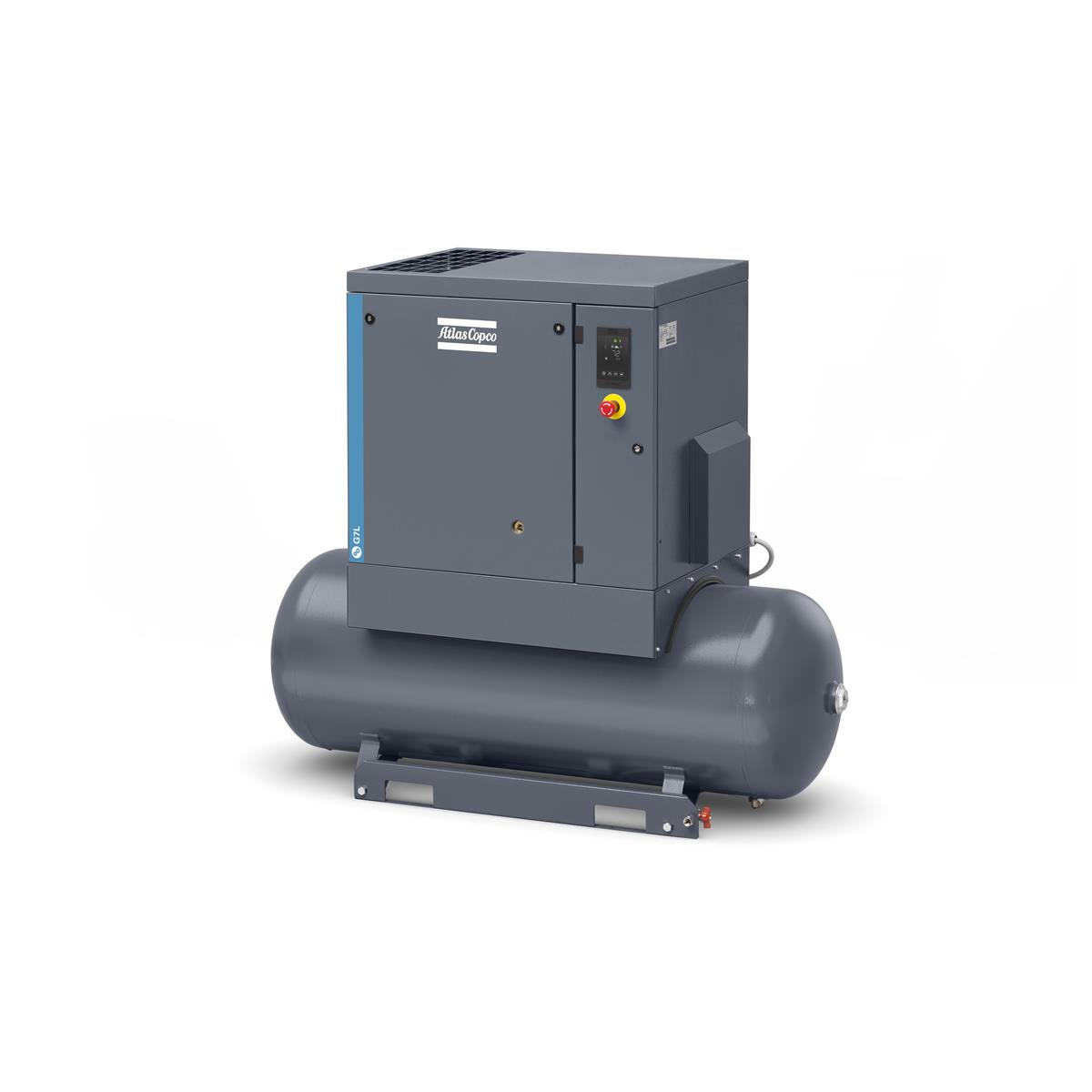 Atlas Copco Schraubenkompressor G 7L P - 10 bar inkl. Behälter 270 L