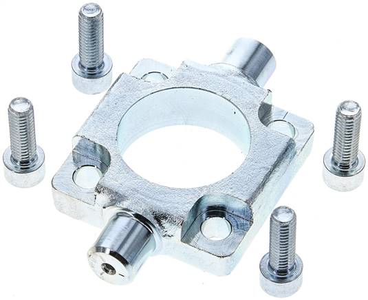 ISO 15552-Flanschschwenkbefestigung 32 mm, Stahl verzinkt