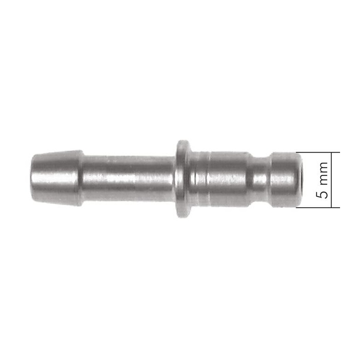 Attacco rapido (NW2.7) tubo da 4 mm, ottone nichelato