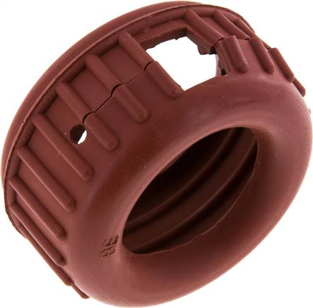 Manometer-Schutzkappe aus Gummi, 63mm, rot