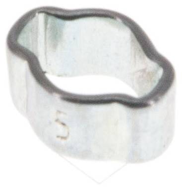 2-Ohr-Schlauchschelle 3,4 - 5mm, Stahl verzinkt (W1)