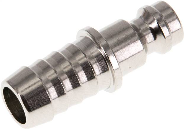 Kupplungsstecker (NW5) 9 (3/8")mm Schlauch, Messing vernickelt