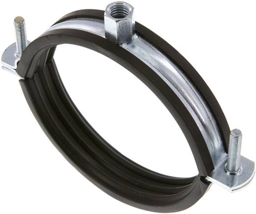 Rohrschelle 95 - 103mm,Stahl verzinkt mit Einlage, FISCHER