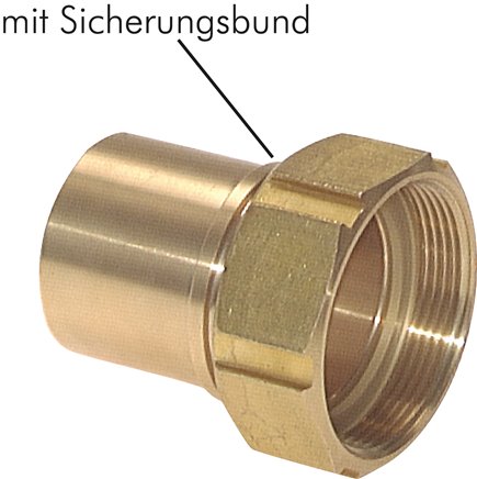 Schlauchtülle, EN14420-5 G 2"-38 (1-1/2")mm, Messing