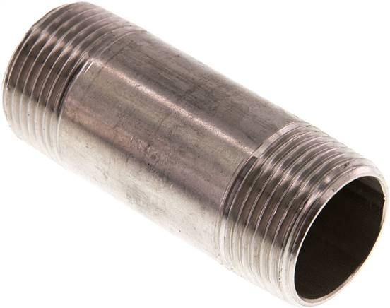 Rohrdoppelnippel R 1"-80mm, 1.4571