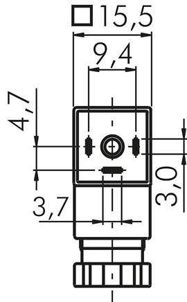 Magnetspule 24 V=, Bauform S, Steckergröße 0