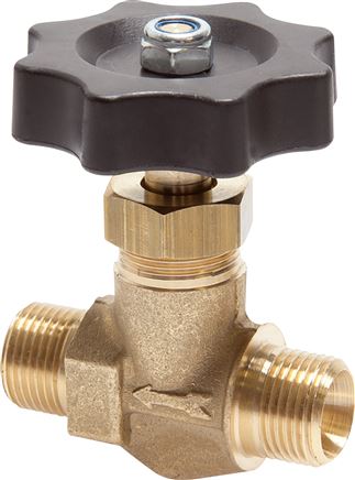 Kugel-Absperrventil, Messing,gerade, G 1/2", PN 40
