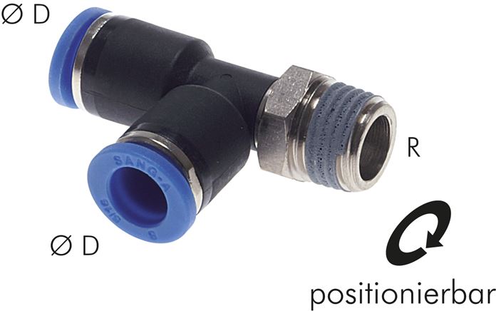 LE-Steckanschluss R 1/8"-10mm, IQS-Standard