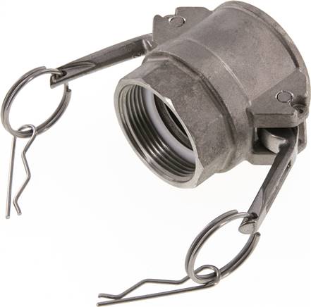 DIN/EN-Kamlock-Kupplung (D/DF) G 1-1/2"(IG), Edelstahl (1.4408)