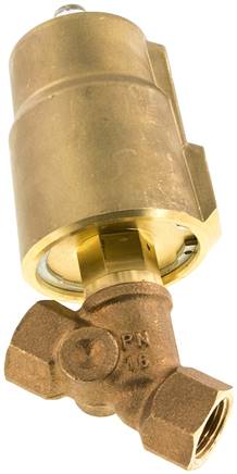 Schrägsitzventil Messing, G 1/2", geschlossen, Standard