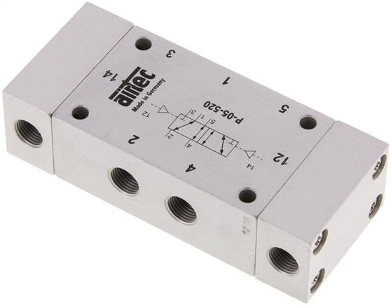 5/2-Wege Pneumatikimpulsventil, G 1/8"