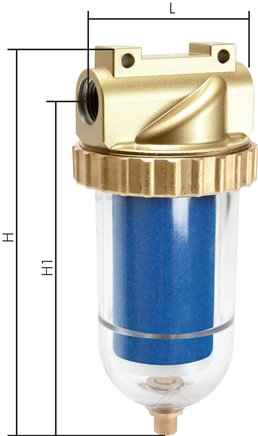STANDARD Feinfilter (Submikrofilter) G 1/4", Standard 1, , mit Schutzkorb