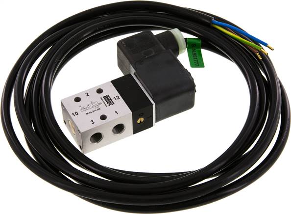 3/2-Wege Magnetventil, G 1/8", Federrückstellung (NC), 230 V AC (ATEX), NW 4