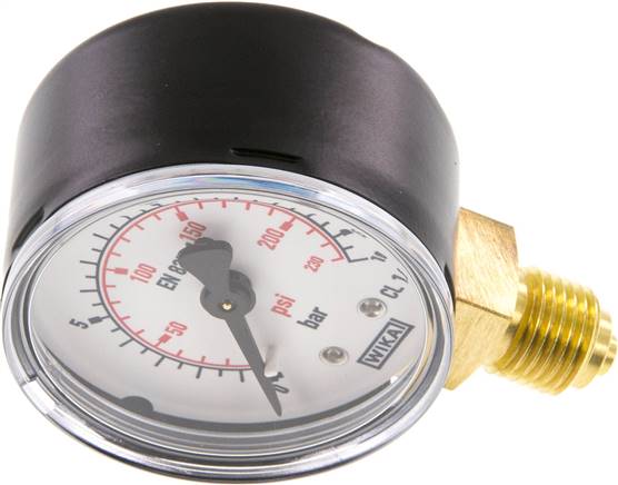 Manometer senkrecht (ST/Ms), 50mm, 0 - 16 bar, G 1/4"