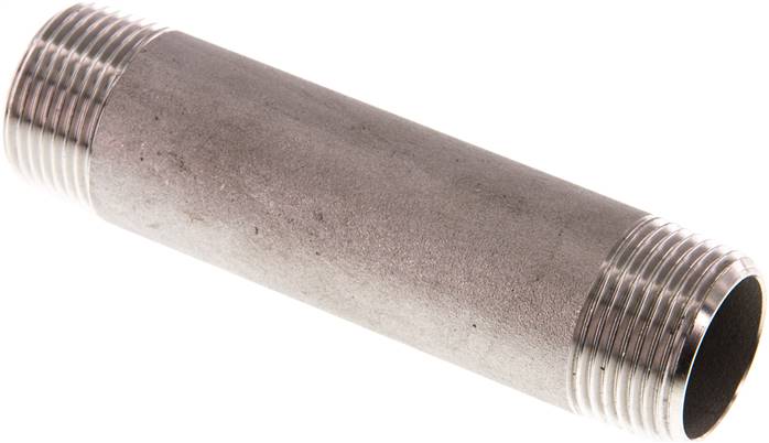 Rohrdoppelnippel R 3/4"-100mm, 1.4571