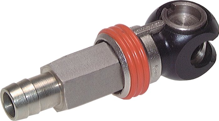Schwenk-Sicherheits-Schnellkupplung (NW7,2) 9 (3/8")mm Schlauch