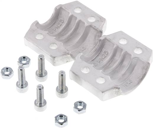 Klemmschalen 30 - 33mm, Aluminium, EN14420-3 (DIN2817)