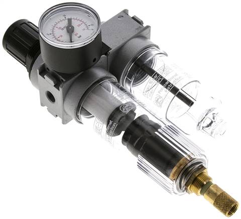 MULTIFIX Wartungseinheit (0), 2-tlg., G 1/8", 0,5 - 10 bar, Kondensatablass automatisch