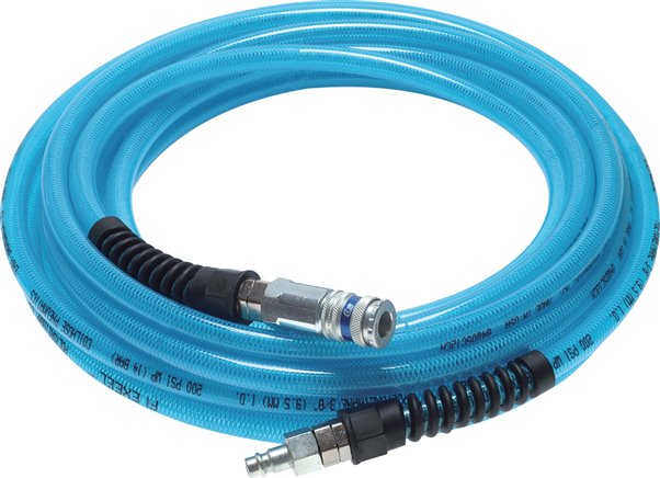 PUR-Schlauchset, 15 mtr., mit Kupplungsset, G 1/4", NW 7,2