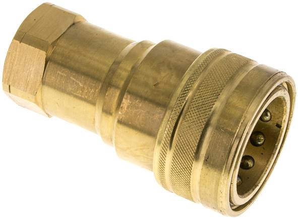 Hydraulikkupplung ISO 7241-1B, Muffe, NPT 1"(IG),Messing