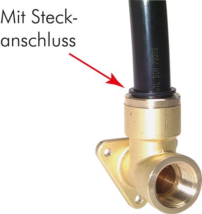 Wanddose G 3/4" (IG)-22mm Steck-Schlauchanschluss
