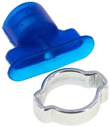 Ovalsauger, 18 x 6mm, Hub 1mm, Polyurethan (65A, blau)