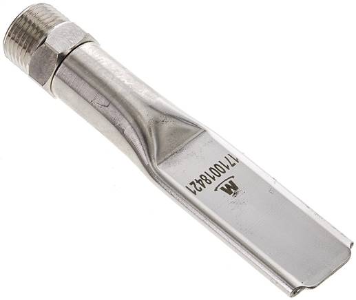 Softy Flachdüse, 21,5, G 3/8", Messing vernickelt