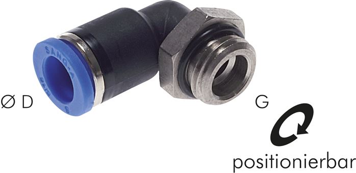 Winkel-Steckanschluss G 3/8"-8mm, IQS-Standard