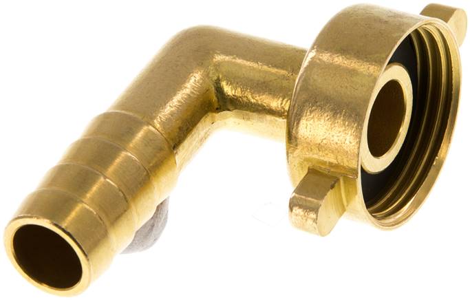 2/3-Schlauchtülle, mit Mutter G 3/4"-13 (1/2")mm, Winkel 90°