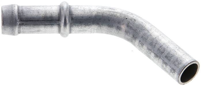 45°-Schlauchnippel Rohr 10, Schl. 9 - 10mm, Stahl verzinkt