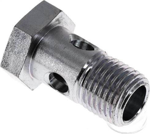 Hohlschraube 1-fach, M 14 x 1,5, Stahl verzinkt