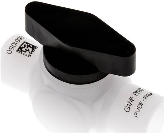 Kugelhahn, PVDF, G 1/4", PN 10