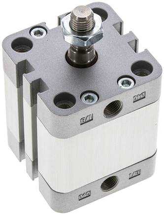 ISO 21287-Zylinder, doppeltw., Kolben 40mm, Hub 20mm, Kolbenstange AG