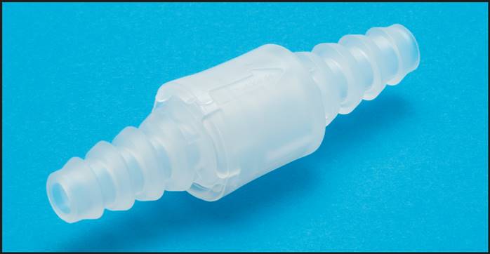 Labor-Rückschlagventil 6 - 8mm Schlauch, PN 4