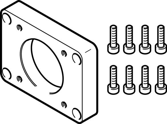FESTO EAMF-A-38B-40P (2219077) Motorflansch