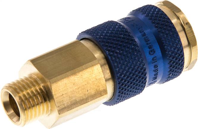 Schnellkupplung (NW7,2) G 1/4"(AG), blau, Sechseck SW12