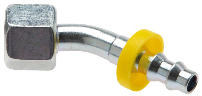 45°-Steckanschluss 22 L Überwurfmutter, 19,1mm GSP-Schl