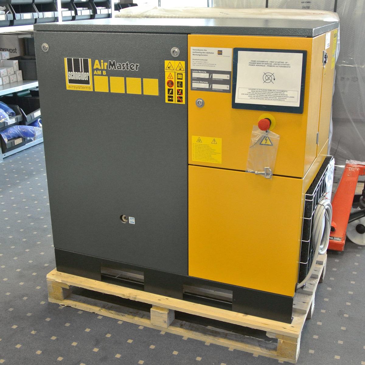 AUSSTELLER Schneider AM B 5-10 · 0,7 m³/min · 10 bar · 5,5 kW · Schraubenkompressor · H705100