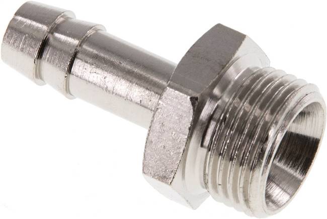 Gewindetülle G 3/8"-8 (5/16")mm, Messing vernickelt