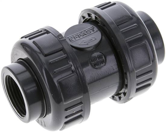 Rückschlagventil, PVC-U / EPDM, Rp 3/4"