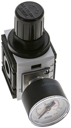 FUTURA Druckregler, G 1/4", 0,5 - 10bar, Baureihe 0, mit durchgehender Druckversorgung
