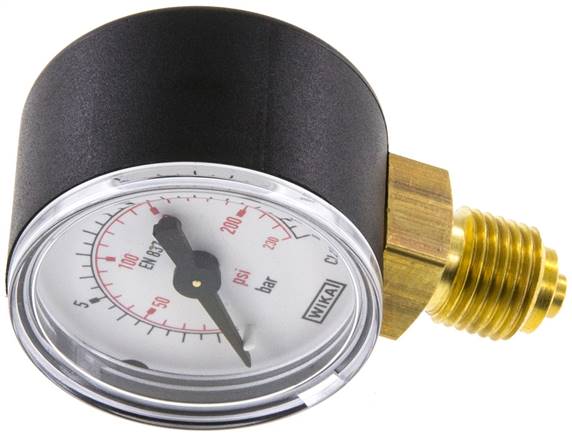 Manometer senkrecht (KU/Ms), 40mm, 0 bis 16 bar, G 1/4"