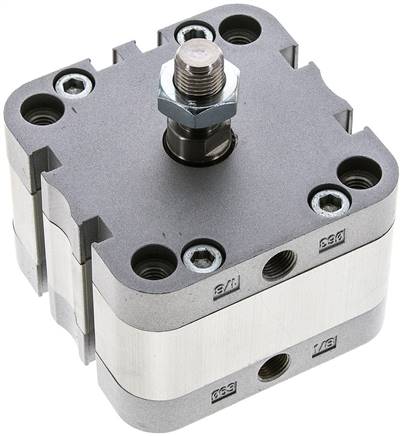 ISO 21287-Zylinder, doppeltw., Kolben 63mm, Hub 5mm, Kolbenstange AG