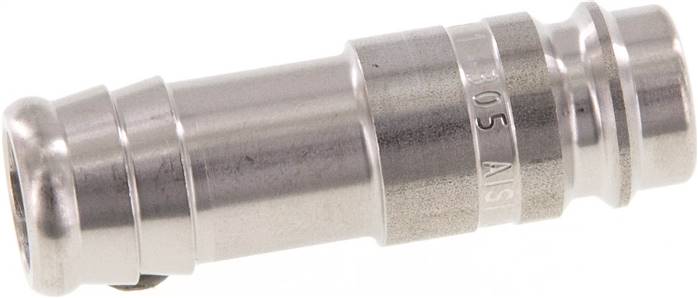 Kupplungsstecker (NW10) 13 (1/2")mm Schlauch, Edelstahl