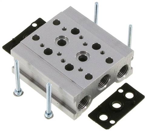 Reihenleiste (2-fach) für SF1000 (5/2 und 5/3-Wege)