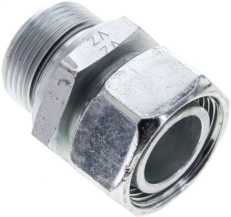 Einstellb. Schneidringverschr. M 33x2-28 L, Stahl verzinkt