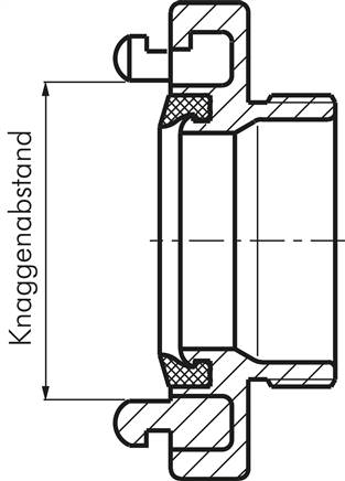 Storz-Kupplung 110-A, DN100-PN16 (DIN/EN), 1.4581 / 1.4571