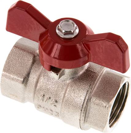 Messing-Kugelhahn, Eco-Line, Rp 1/2", 0 bis 25bar -Eco-Line, Knebelgriff
