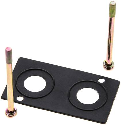 Ersatzdichtung und Schrauben für V 34-Reihenanschlussplatte