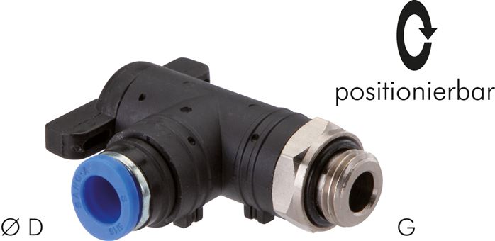 Winkel-Absperrhahn G 3/8"-6mm, IQS-Standard